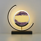 Moving Sand Art Table Lamp with Dimmable LED Light