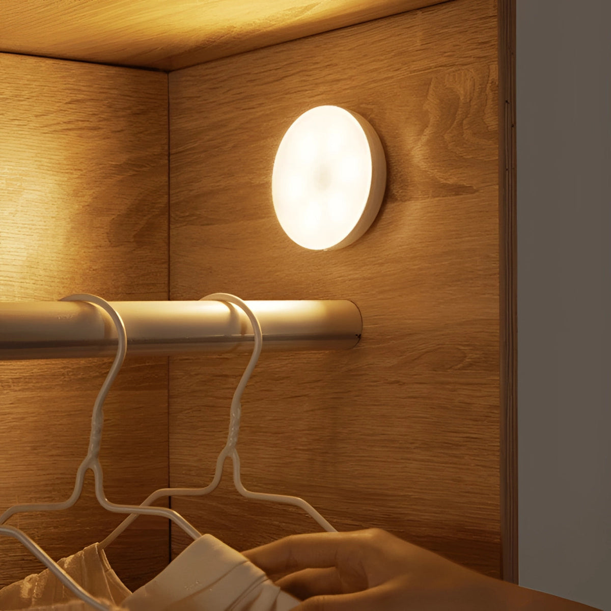 Wireless Motion Sensor Night Light with Magnetic Mount