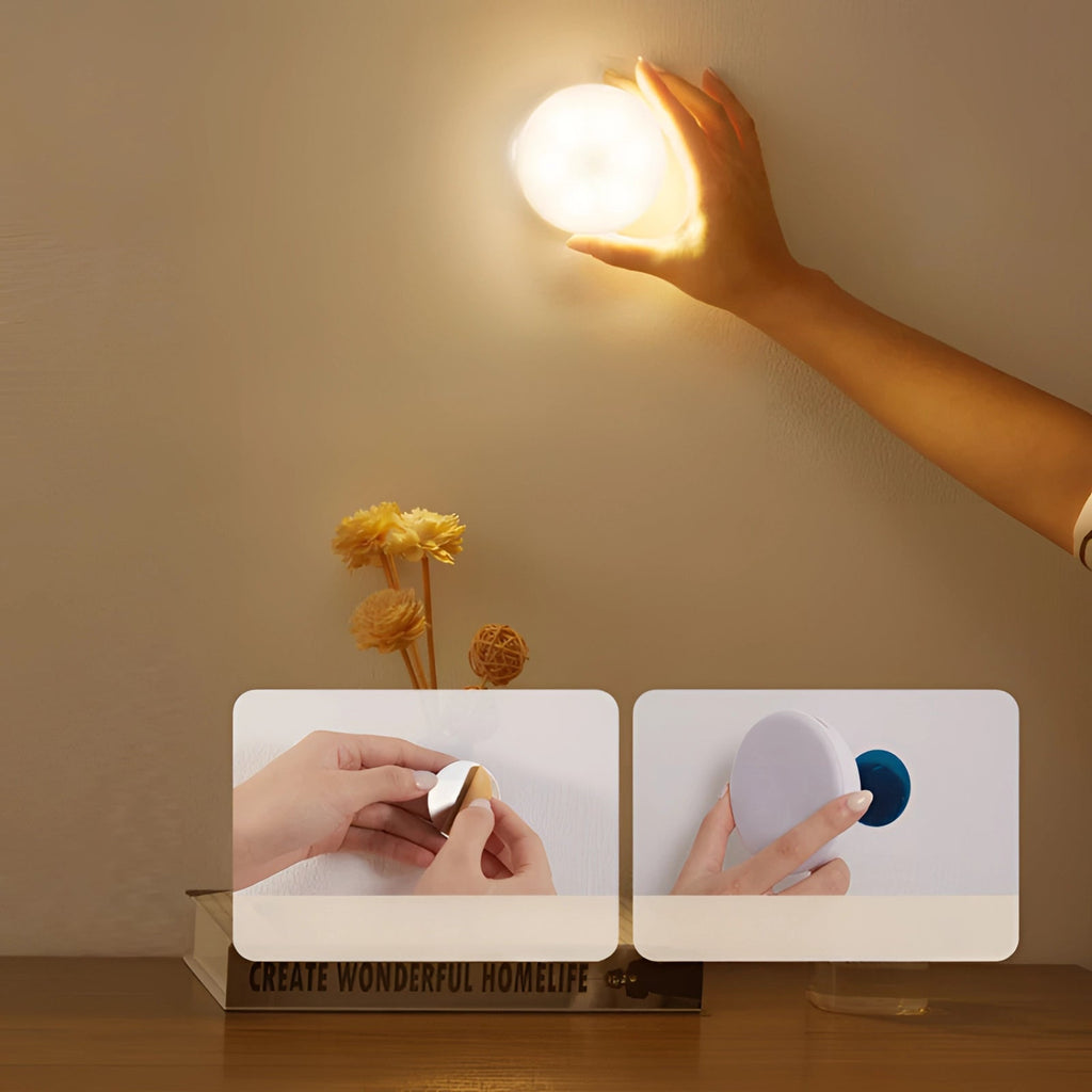 Wireless Motion Sensor Night Light with Magnetic Mount