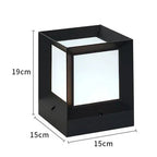 Modern Square Garden Post Light, E27, Four Sizes