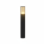 Modern Ribbed Bollard Light, IP65, 40 to 80 cm