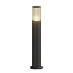 Modern Ribbed Bollard Light, IP65, 40 to 80 cm