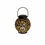 Boho Solar Garden Lantern with Cut-Out Pattern, IP44