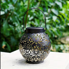 Boho Solar Garden Lantern with Cut-Out Pattern, IP44