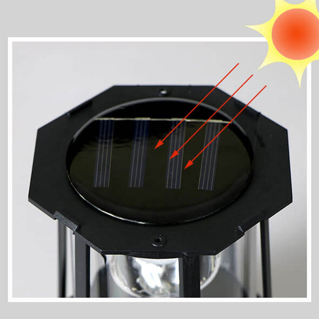 Solar Lighthouse Garden Light with Rotating Beam