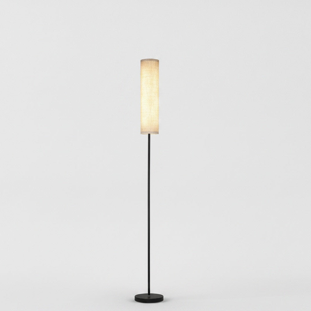 Scandi Floor Lamp with Drum Shade, Remote and Dimmer