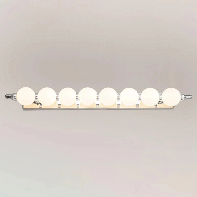 Bathroom Mirror Wall Light with Frosted Glass Globes