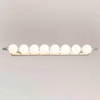 Bathroom Mirror Wall Light with Frosted Glass Globes
