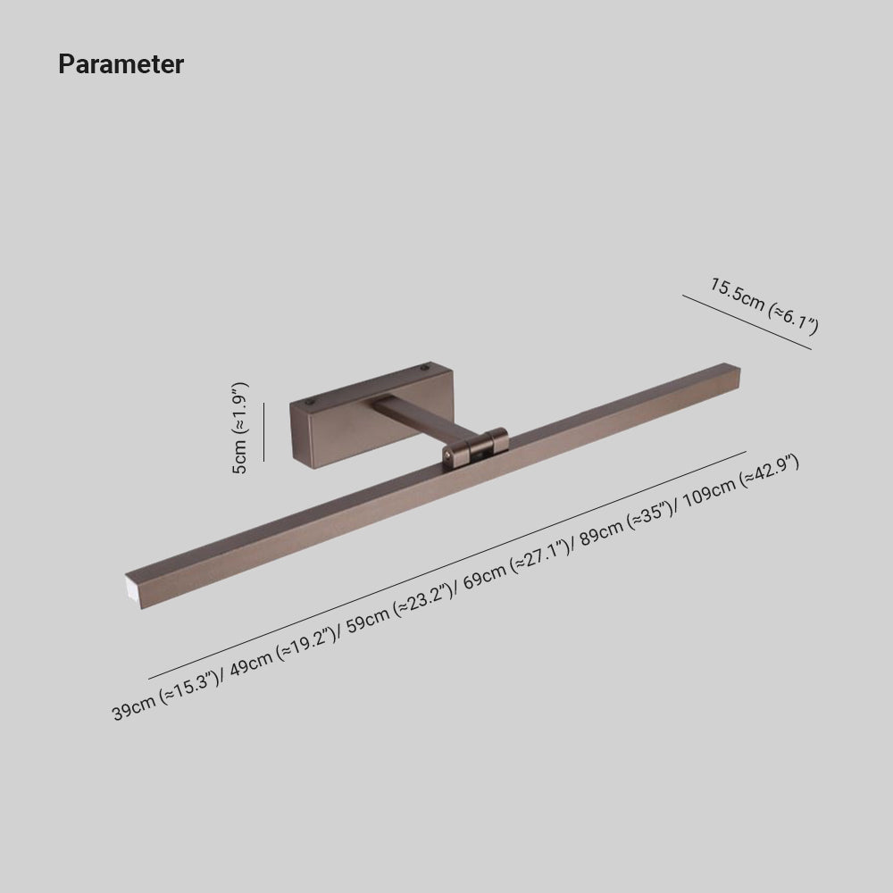 Minimalist LED Mirror and Picture Light with Swing Arm, IP44
