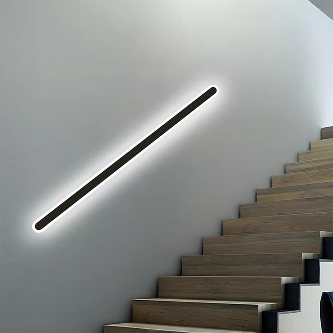 Minimalist Linear Wall Light with Integrated LED Glow