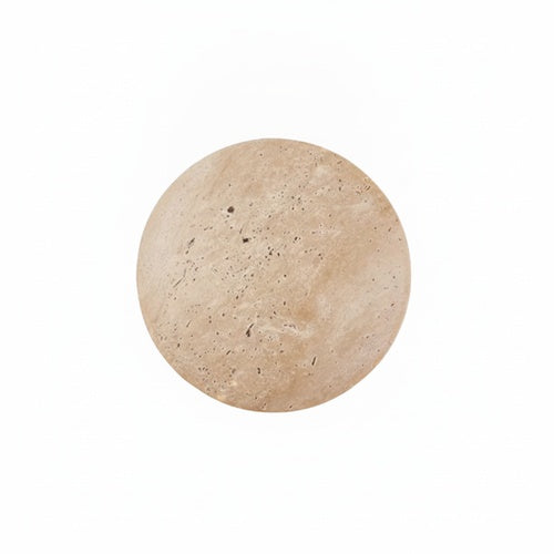 Travertine Wall Light with Halo Glow, 25 or 30 cm