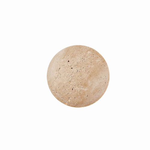 Travertine Wall Light with Halo Glow, 25 or 30 cm