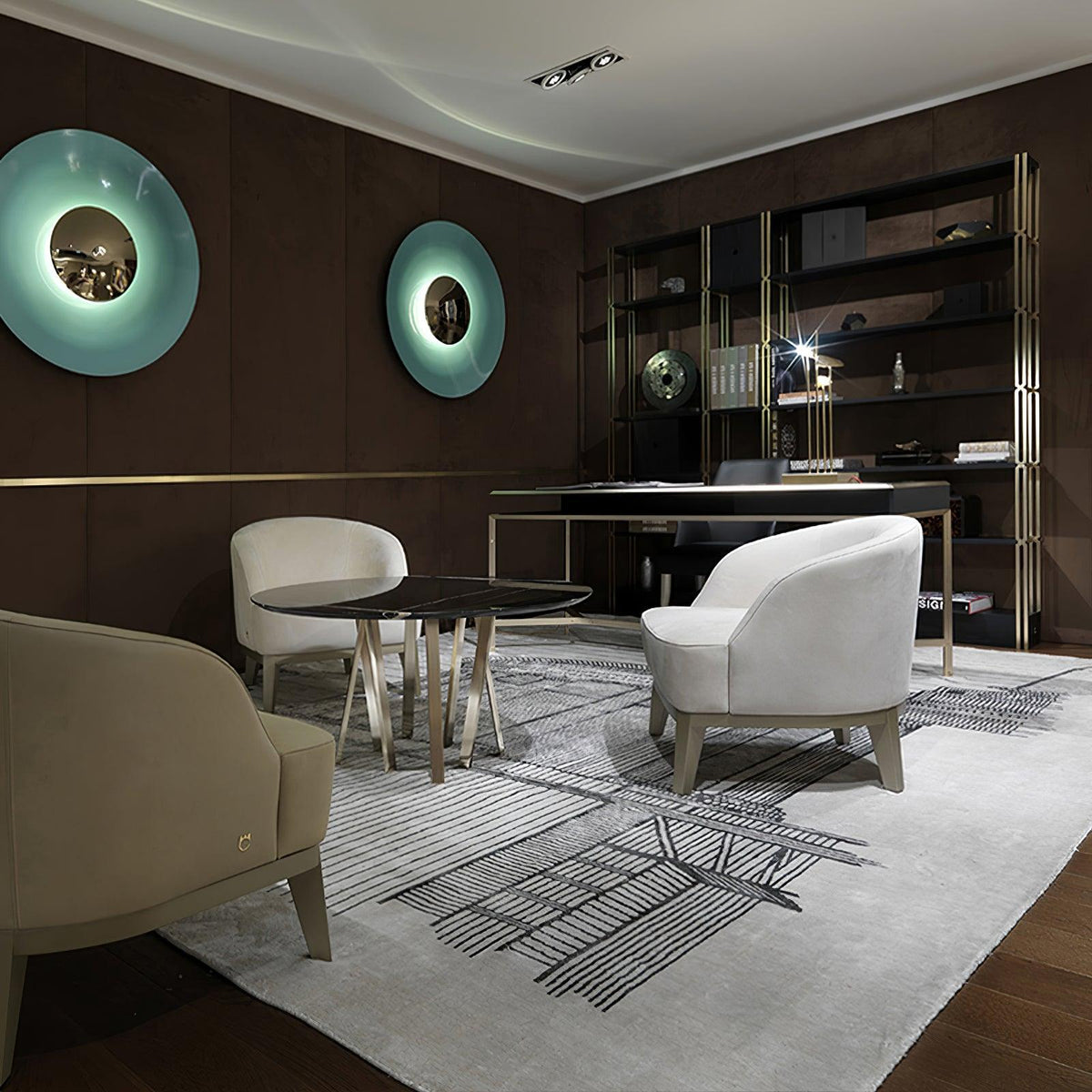 Minimalist Round Disc LED Wall Light, Wall or Ceiling Mount