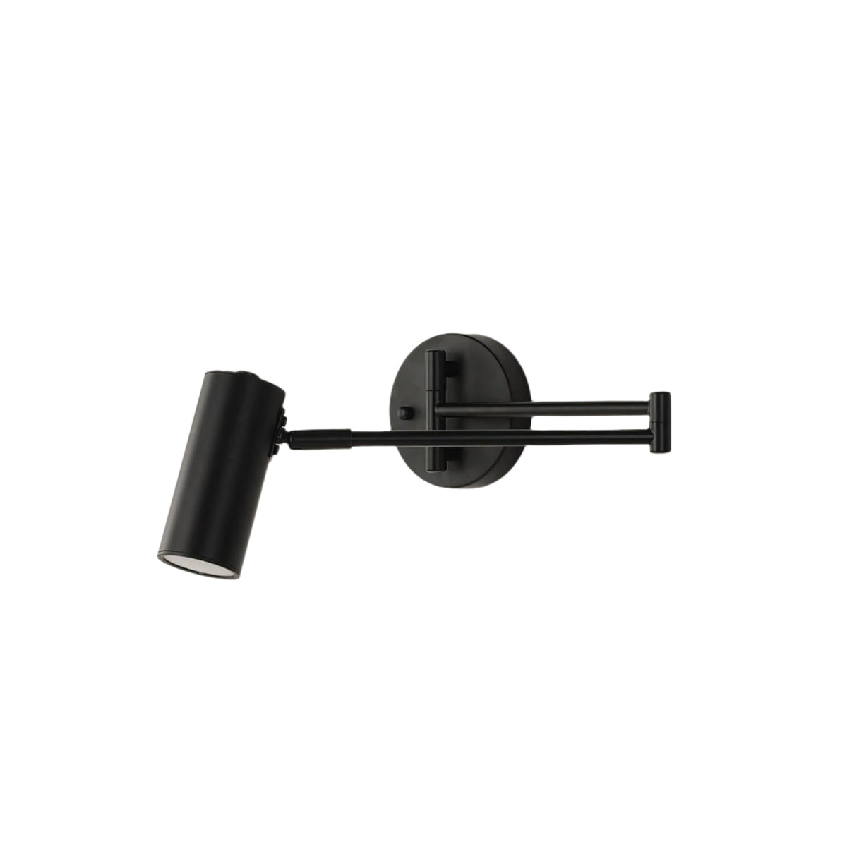 Adjustable Arm Wall Light with Swivel Head in Black or Gold