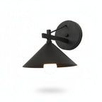 Industrial Cone Shade Wall Light in Three Finishes