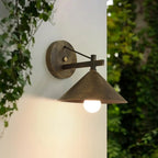 Industrial Cone Shade Wall Light in Three Finishes