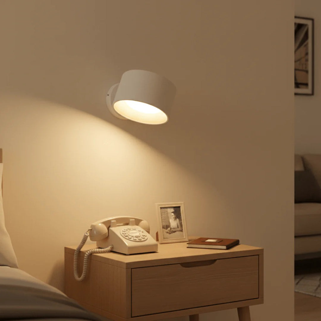 Rechargeable Scandi Wall Light with Adjustable Head, USB-C