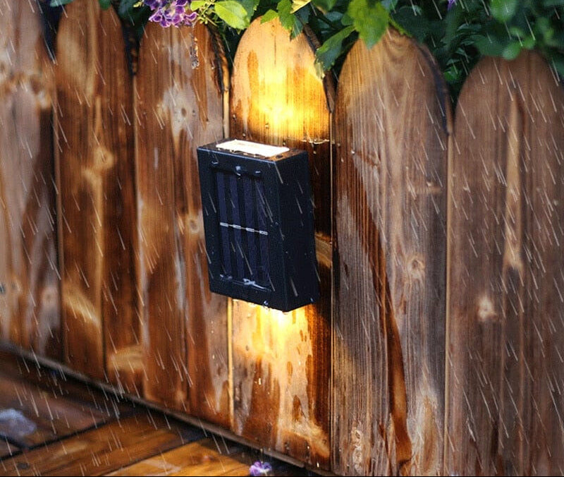 Solar Up Down Outdoor Wall Light, IP65 with Dusk Sensor
