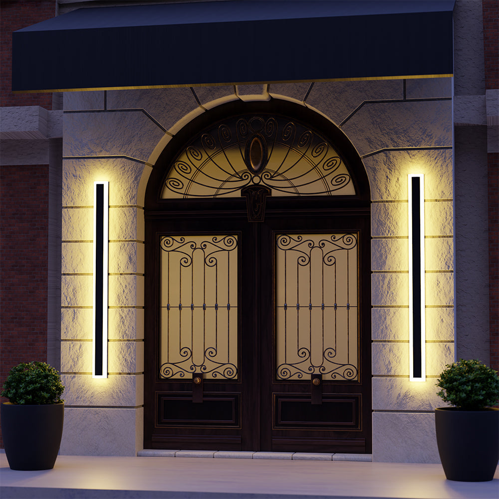 Minimalist Outdoor LED Wall Light, Six Lengths