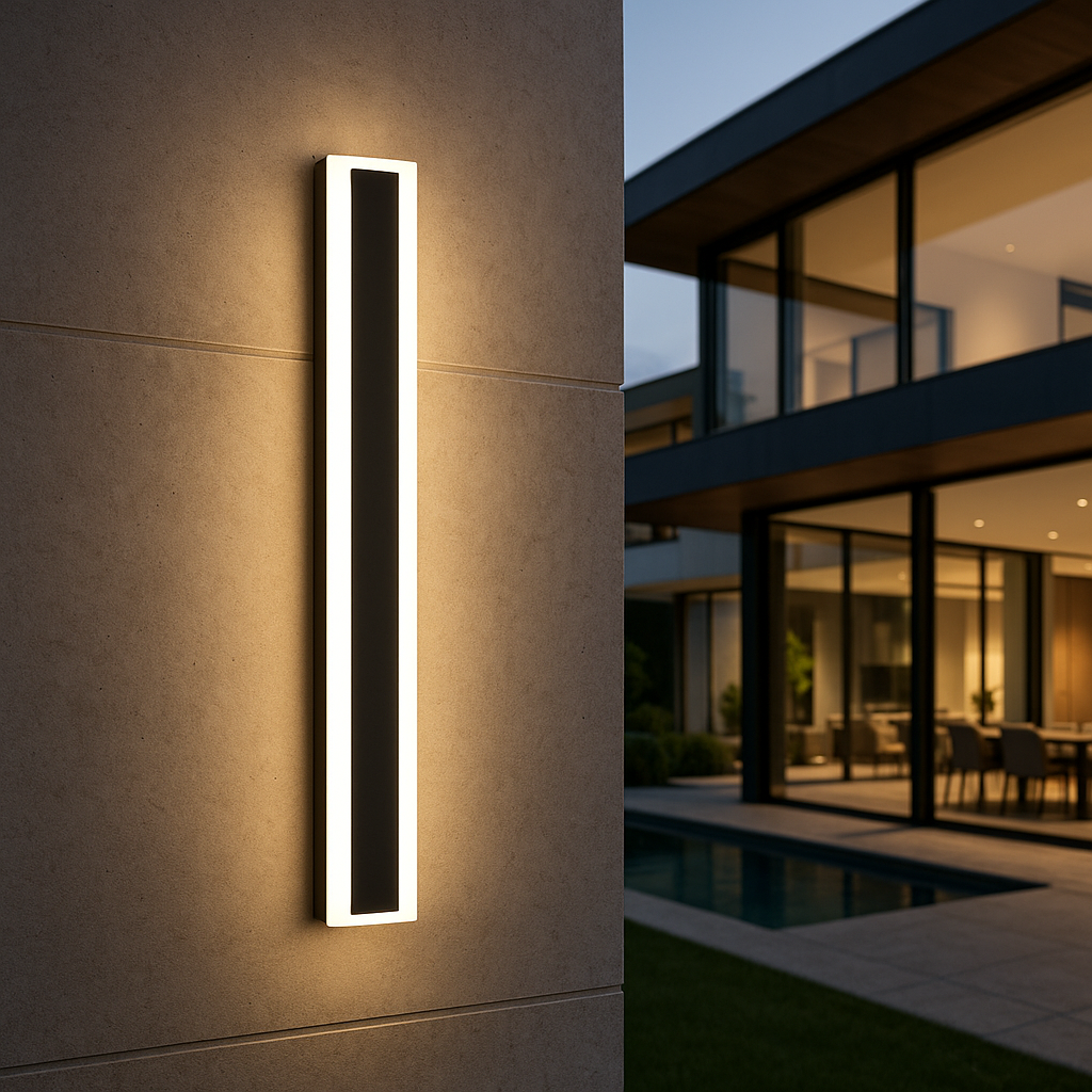 Minimalist Outdoor LED Wall Light, Six Lengths