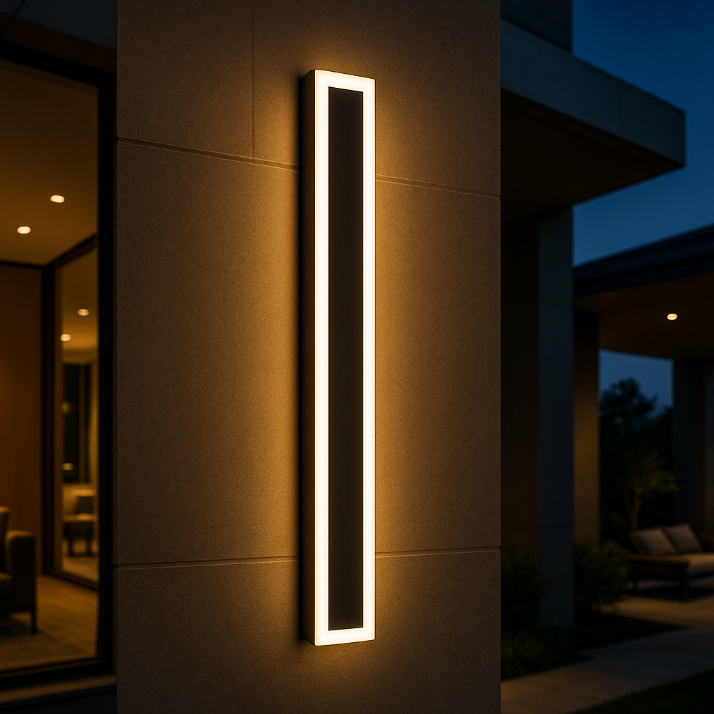Minimalist Outdoor LED Wall Light, Six Lengths