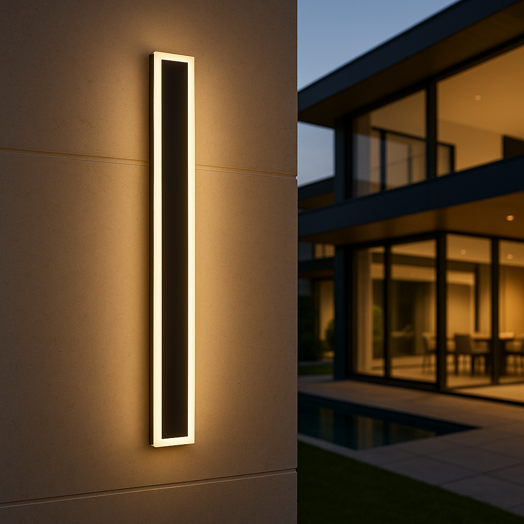 Minimalist Outdoor LED Wall Light, Six Lengths