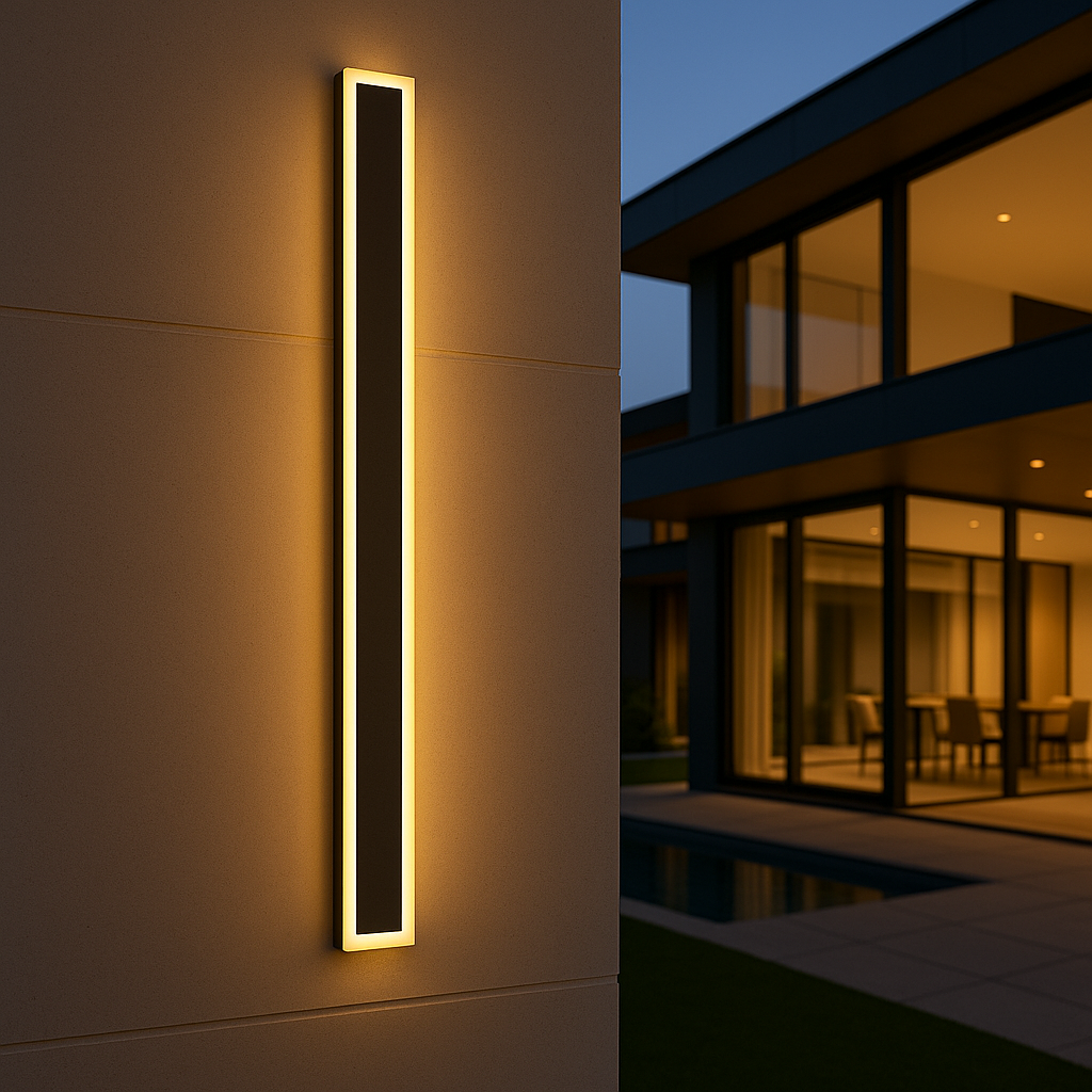 Minimalist Outdoor LED Wall Light, Six Lengths