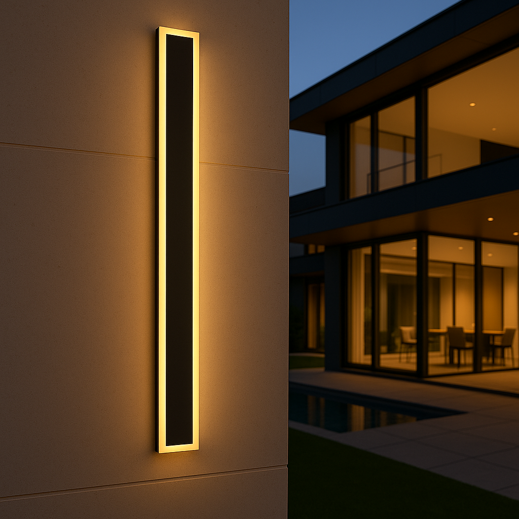 Minimalist Outdoor LED Wall Light, Six Lengths