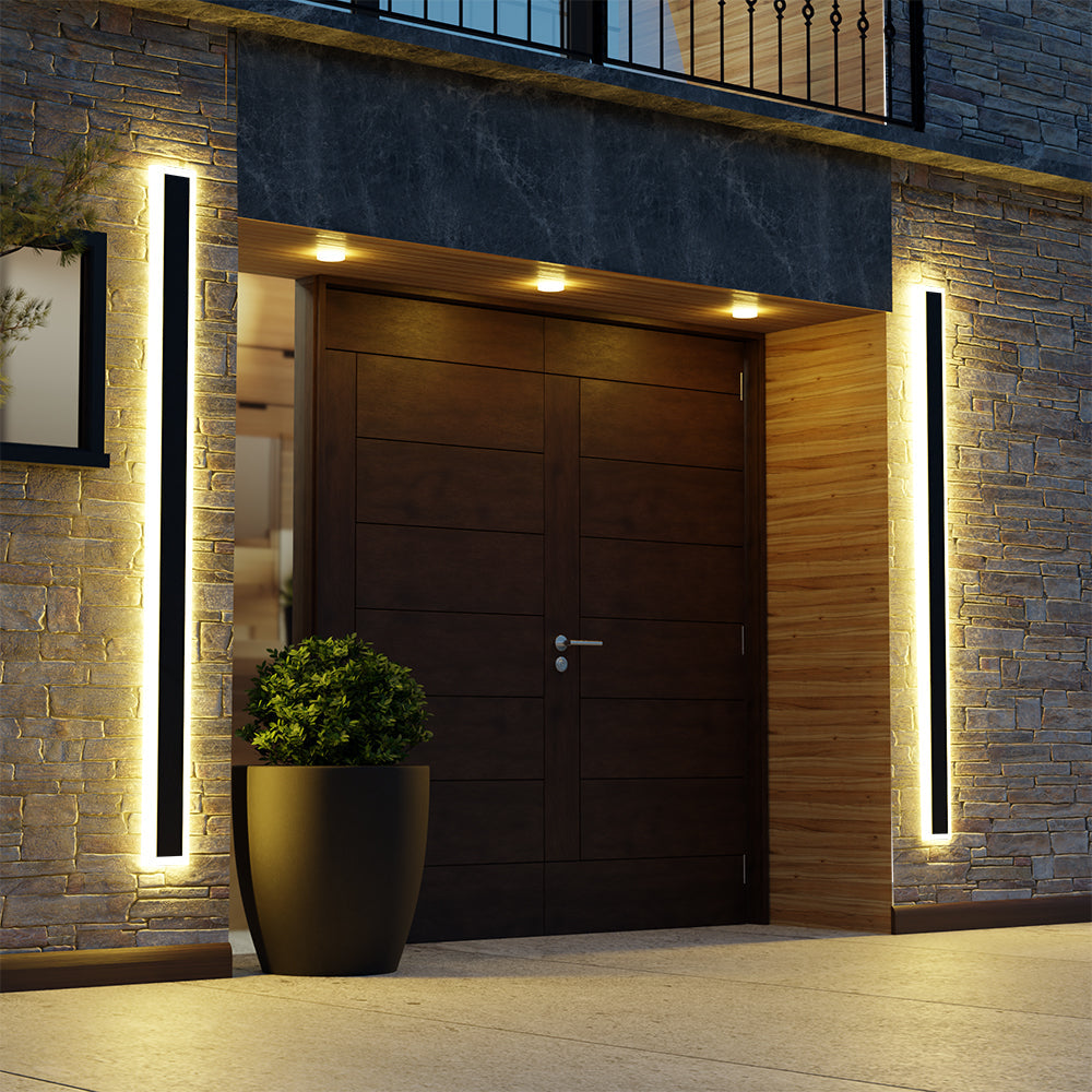 Minimalist Outdoor LED Wall Light, Six Lengths