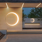Outdoor Ring Wall Light with Warm White LED, 40 to 80 cm