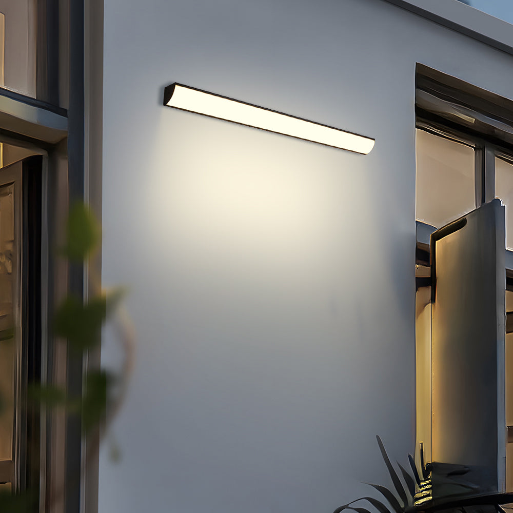 Minimalist LED Outdoor Wall Light, IP65 Aluminium, 30 or 40cm