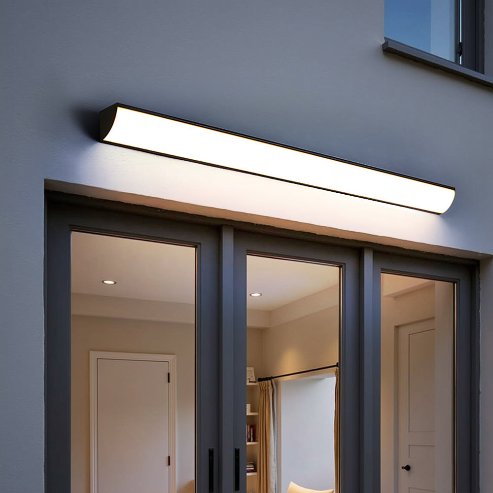 Minimalist LED Outdoor Wall Light, IP65 Aluminium, 30 or 40cm