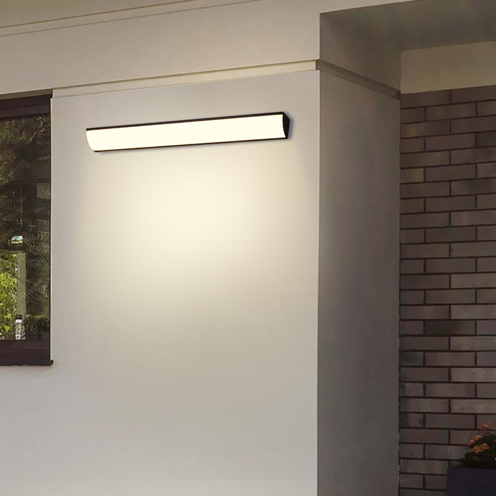 Minimalist LED Outdoor Wall Light, IP65 Aluminium, 30 or 40cm