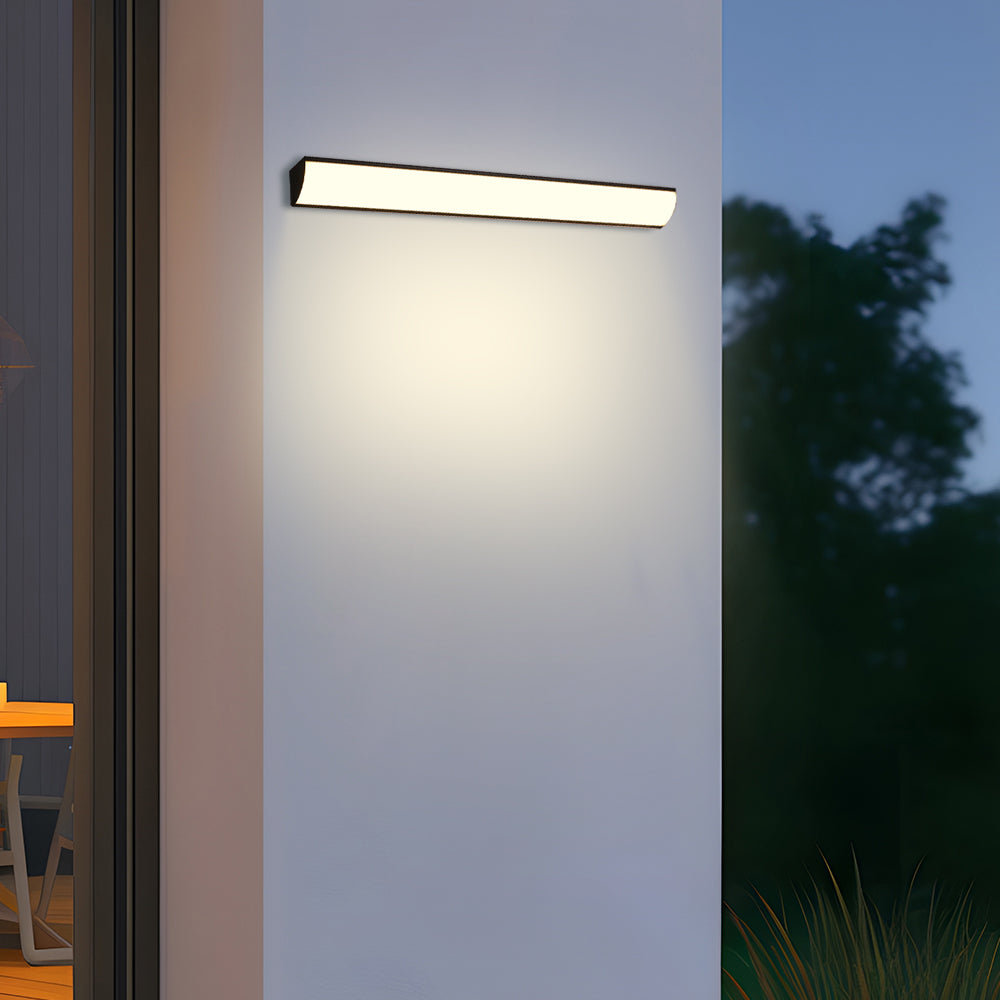Minimalist LED Outdoor Wall Light, IP65 Aluminium, 30 or 40cm