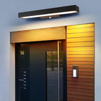 Minimalist Outdoor LED Wall Light, Motion Sensor Option