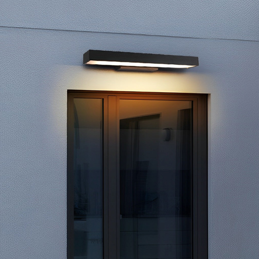 Minimalist Outdoor LED Wall Light, Motion Sensor Option