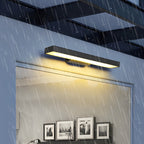 Minimalist Outdoor LED Wall Light, Motion Sensor Option