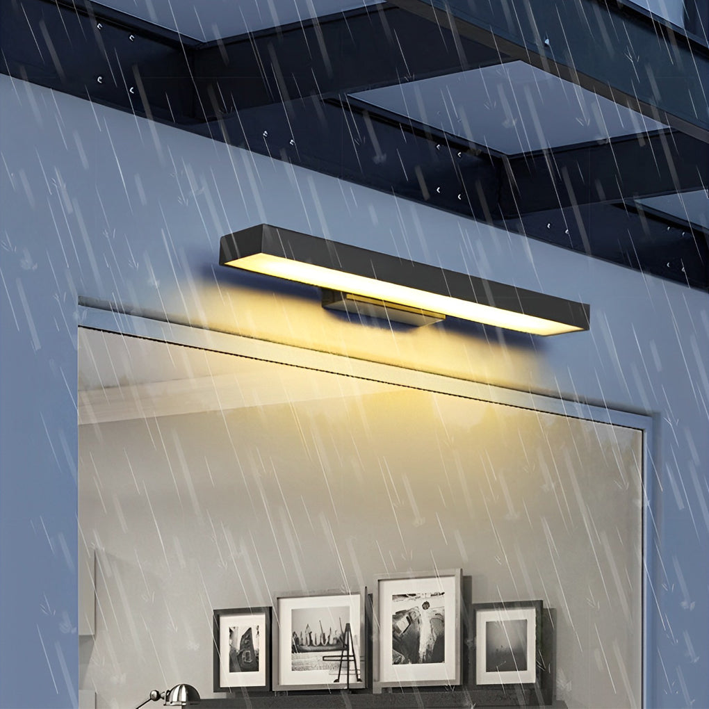 Minimalist Outdoor LED Wall Light, Motion Sensor Option