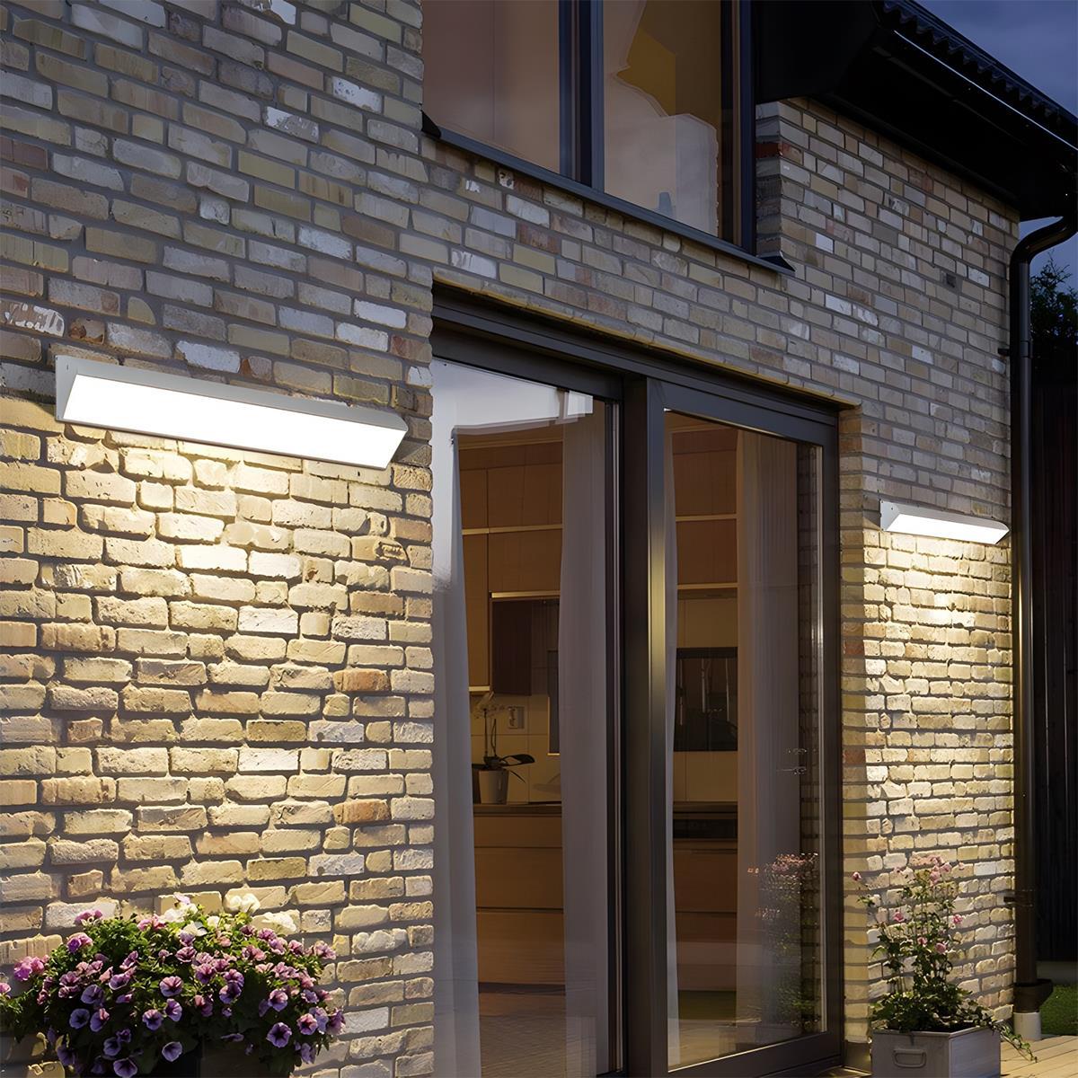 Modern LED Outdoor Wall Light, IP65, 40-150cm, CRI 90