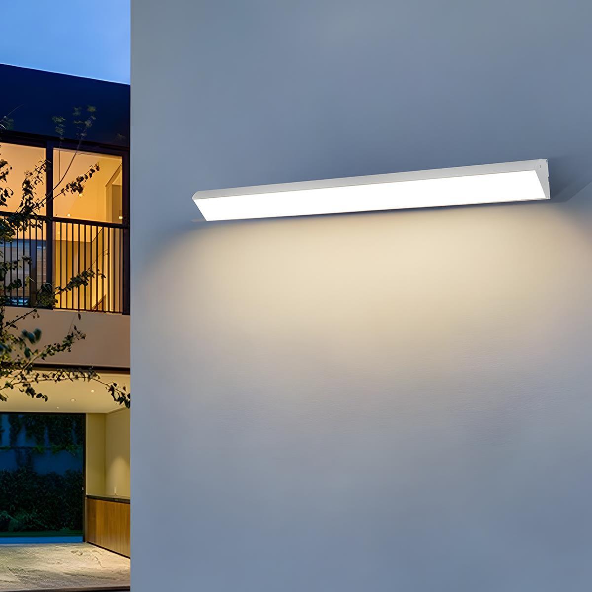 Modern LED Outdoor Wall Light, IP65, 40-150cm, CRI 90