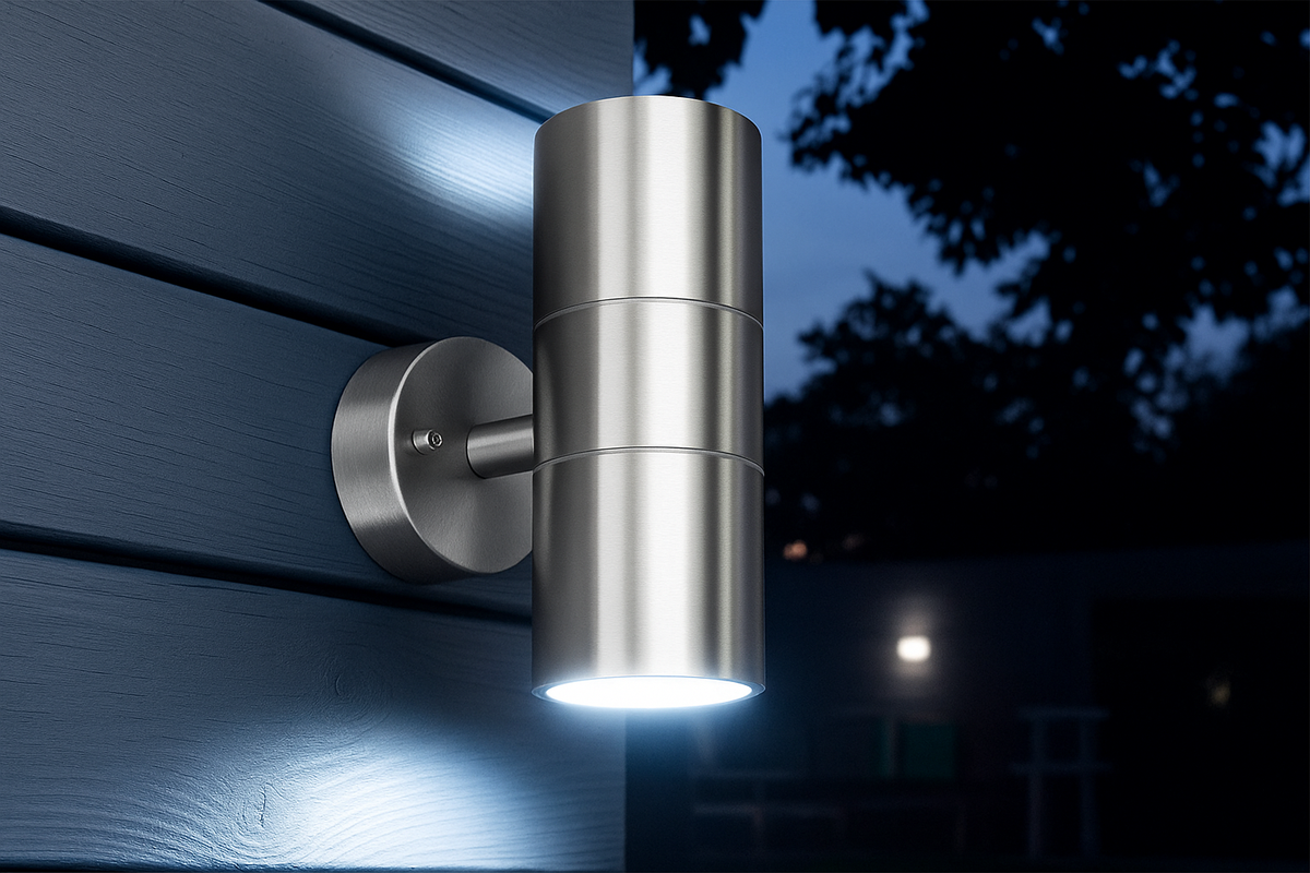 Stainless Steel Up Down Outdoor Wall Light, GU10, IP44