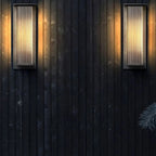 Rectangular Ribbed Acrylic Outdoor Wall Light, IP68