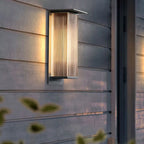 Rectangular Ribbed Acrylic Outdoor Wall Light, IP68