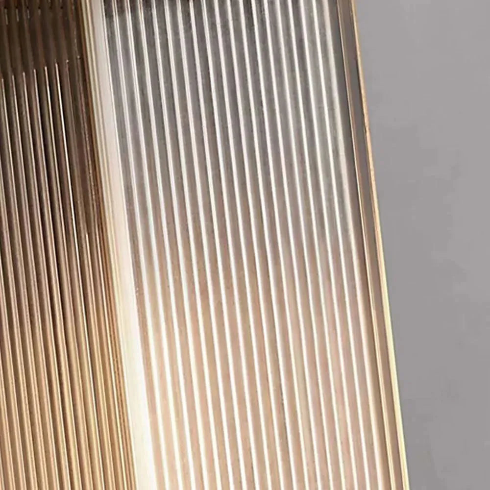 Rectangular Ribbed Acrylic Outdoor Wall Light, IP68