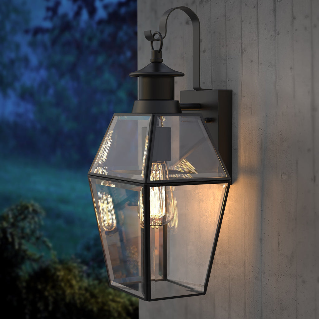Vintage Lantern Outdoor Wall Light with Optional Motion Sensor