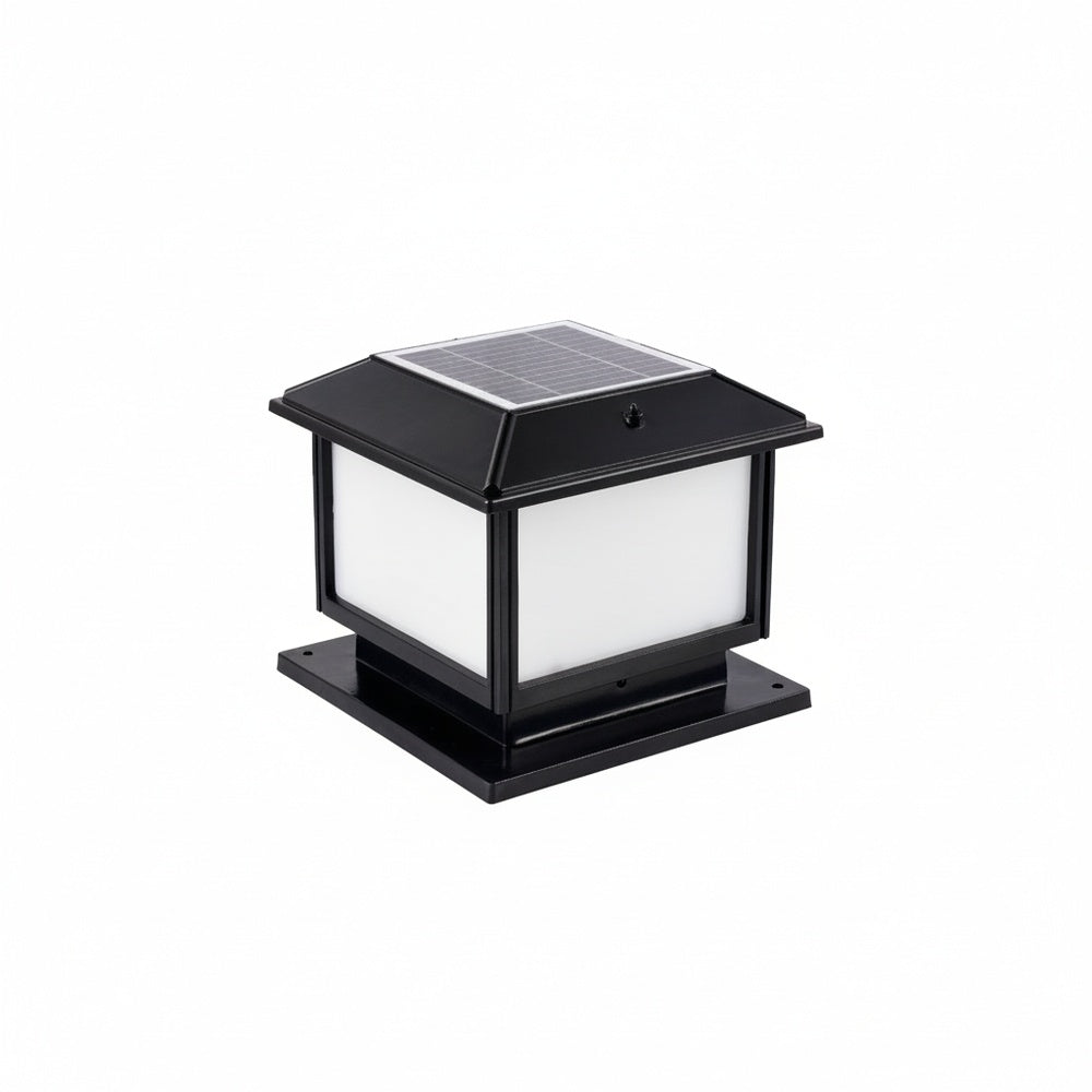Vintage Solar Post Light with Remote, IP65