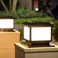 Vintage Solar Post Light with Remote, IP65