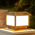 Vintage Solar Post Light with Remote, IP65