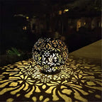 Hanging Solar Garden Light with Cut-Out Shadow Pattern, IP44