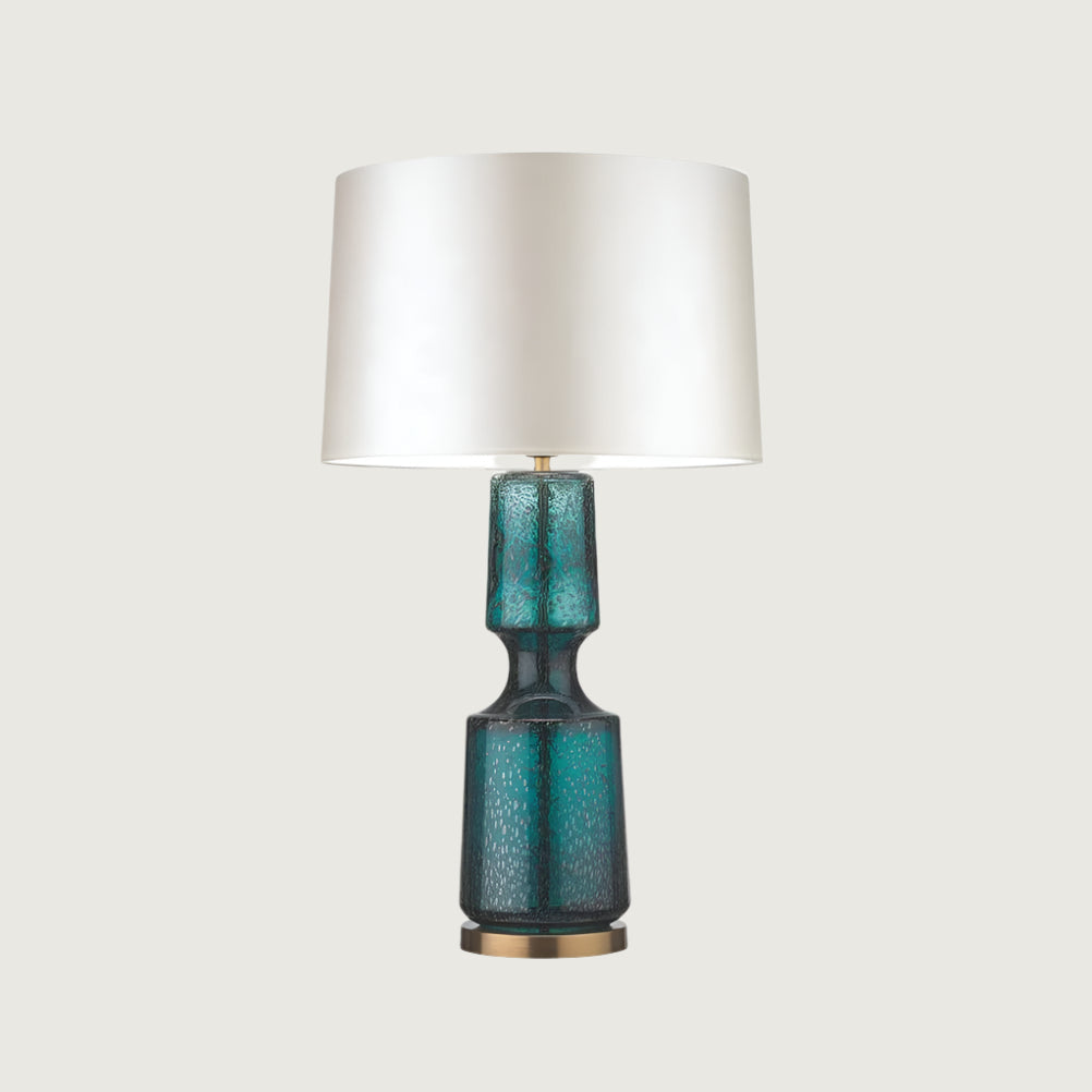 Art Deco Textured Glass Table Lamp, 38 x 72 cm